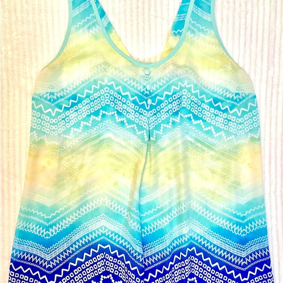 Candies Womens multicolored Size Medium Tank Top Blouse EUC - Picture 3 of 4